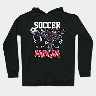 Cool Cartoon Ninja Football Player Hoodie